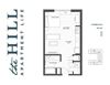 Wheelock Studio Floor Plan Wheelock Studio Floor Plan at The Hill Apartments
